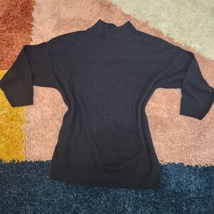 Turtle Bay Vintage 90s Mock Turtle Neck Baggy Sleeve Sweater